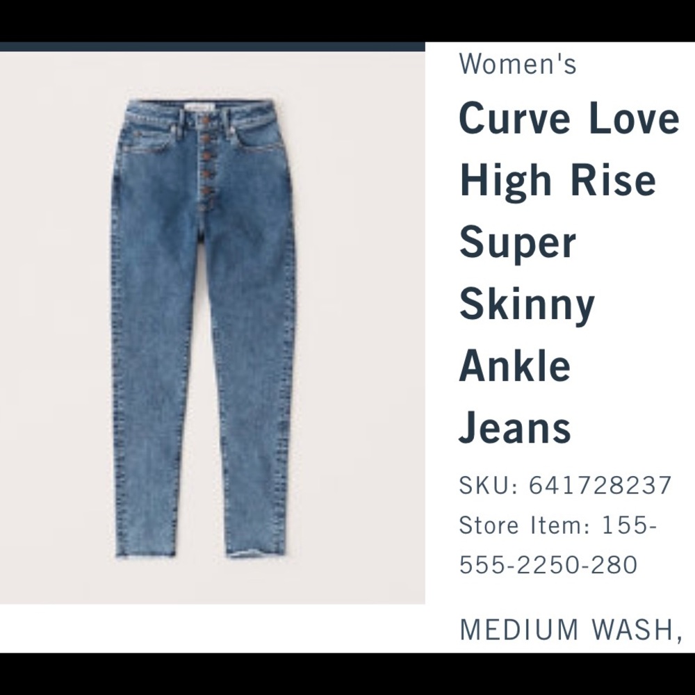 ❗️❗️❗️ABERCROMBIE JEANS ❗️❗️❗️
